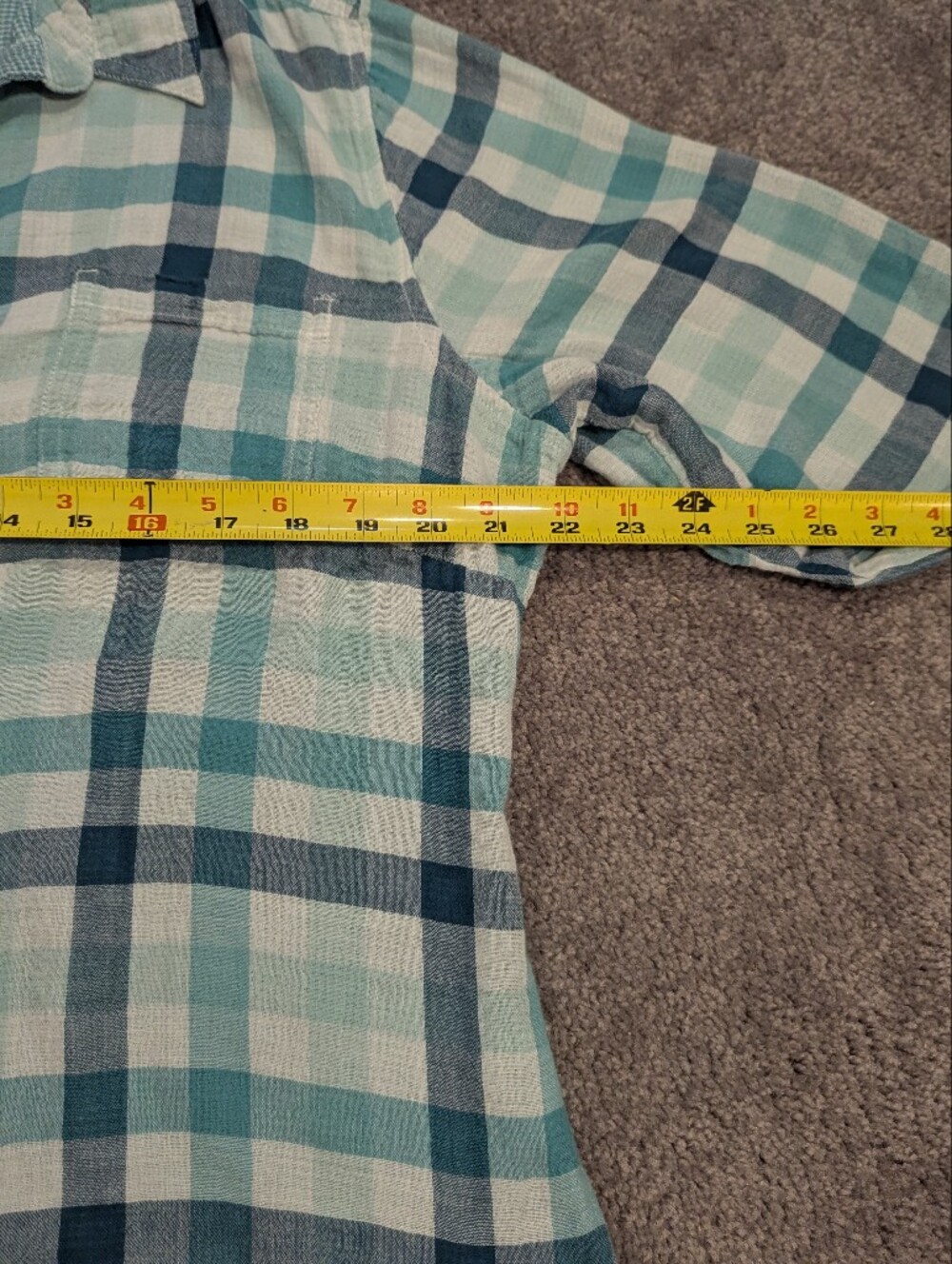 Riders by Lee Button Shirt Womens XL Blue Plaid Long Sleeve - Picture 6 of 7